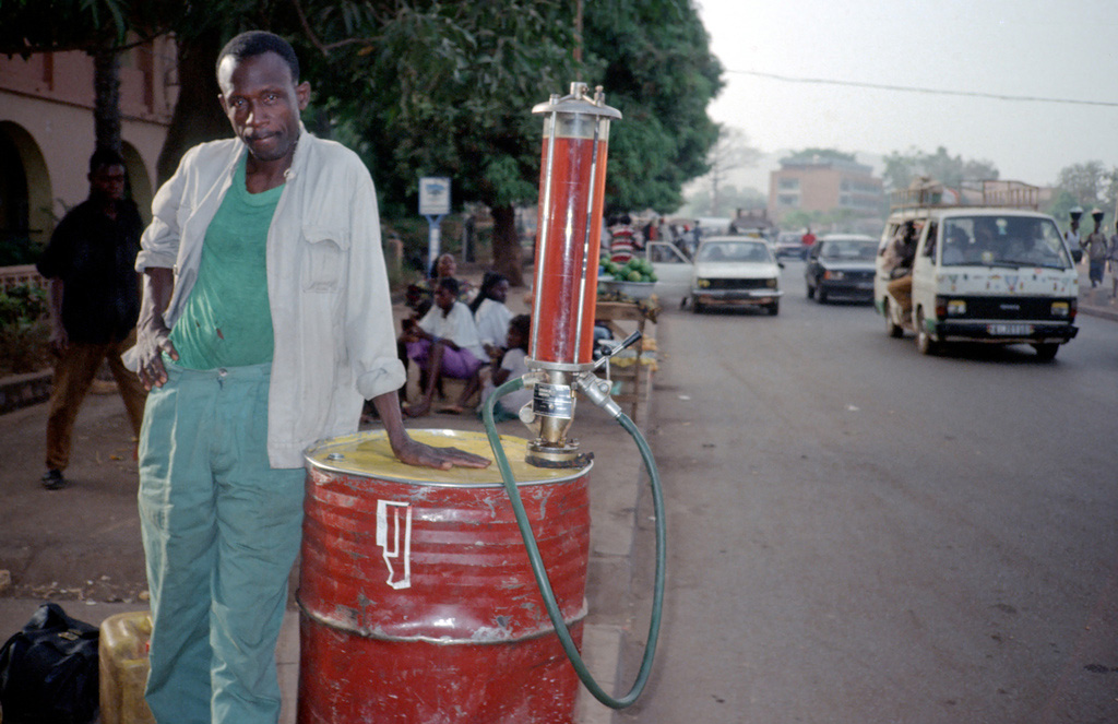 Une station service de Cotonou Une station service de Cotonou